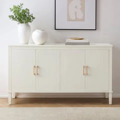 BOXED DUSK SIENNA 4 DOOR SIDEBOARD - NATURAL (1 BOX)