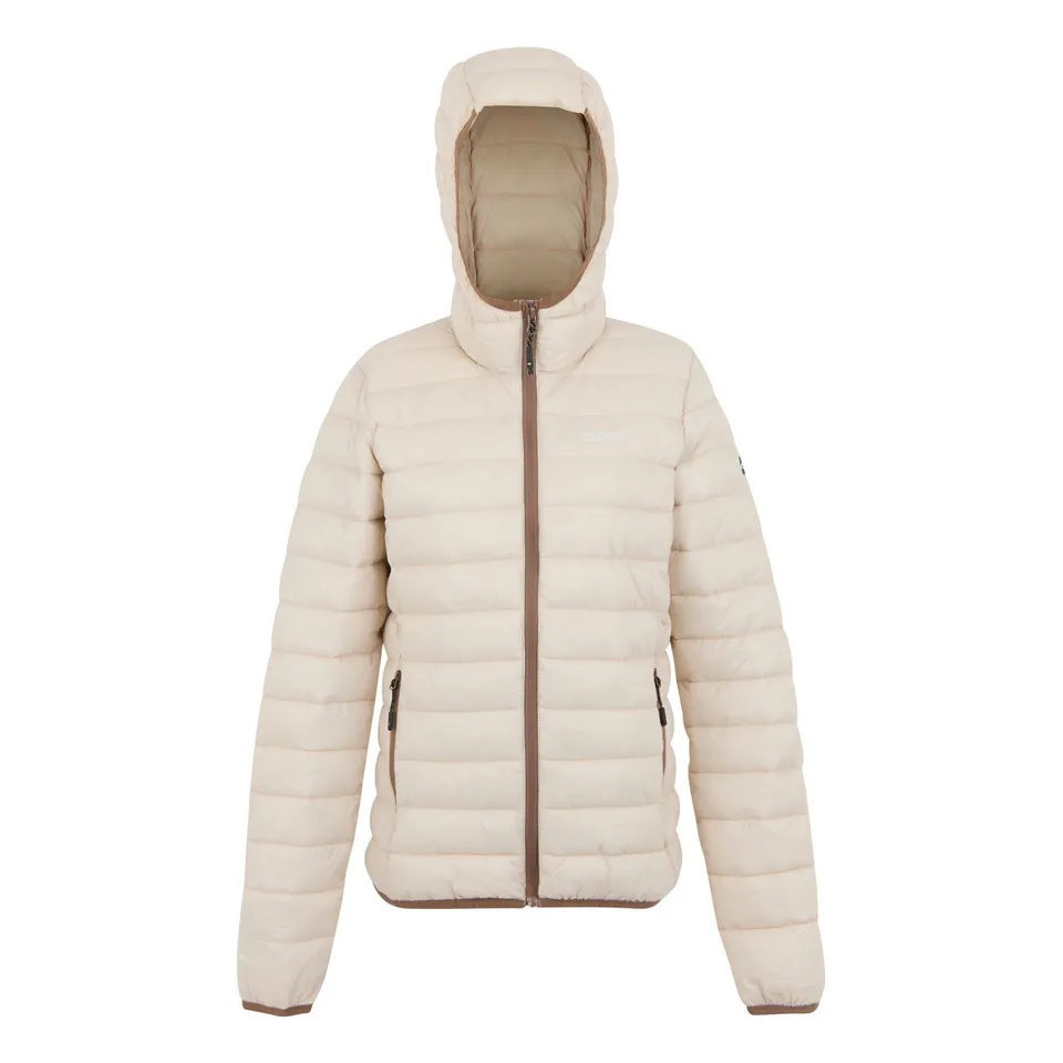 BRAND NEW REGATTA WOMEN'S HOODED MARIZION PADDED JACKET IN BEIGE SIZE UK 20