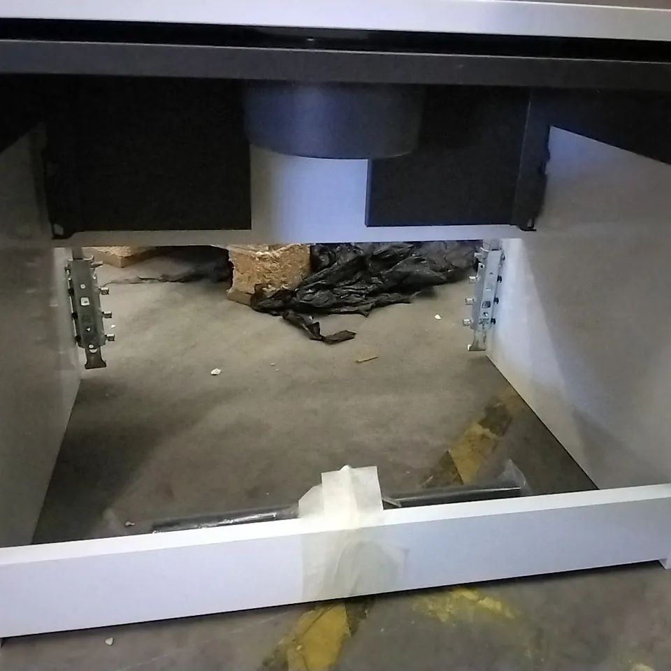 BOXED 600 WALL HUNG SINGLE DRAWER CARCASS GLOSS WHITE 
