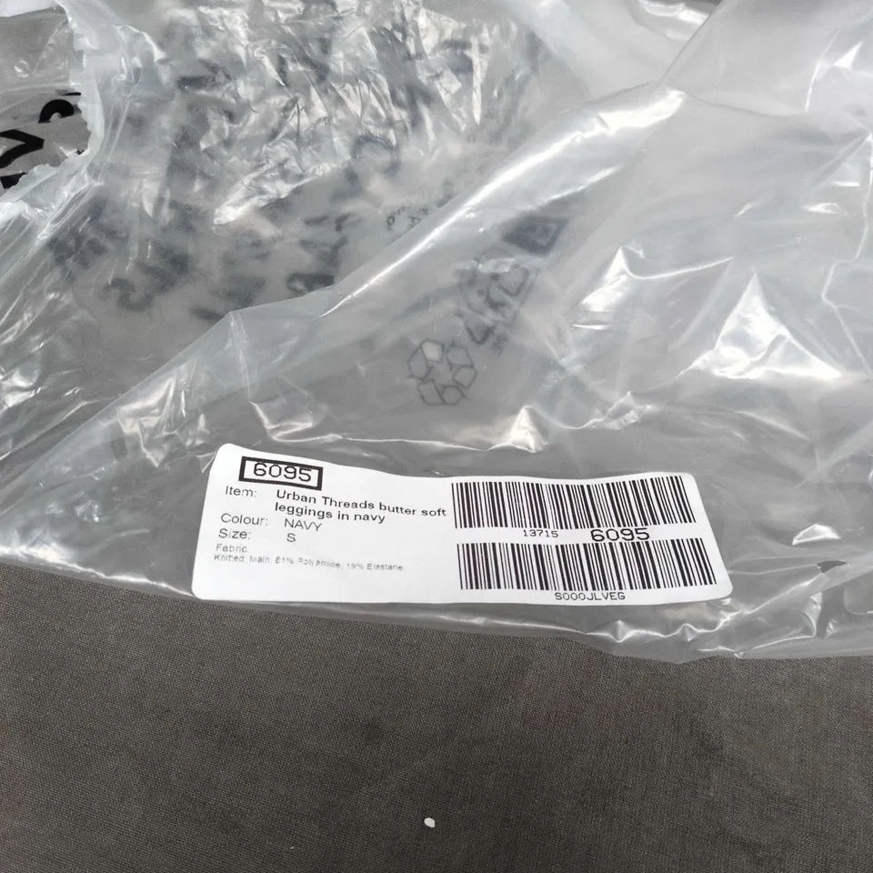 URBAN THREADS BUTTER SOFT LEGGINGS – NAVY, UK SIZE S