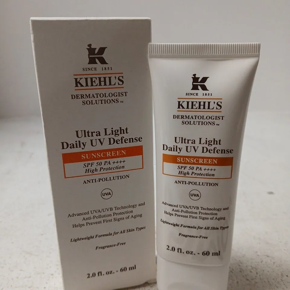 BOXED KIEHL'S ULTRA LIGHT DAILY UV DEFENSE SUNSCREEN SPF50 60ML 