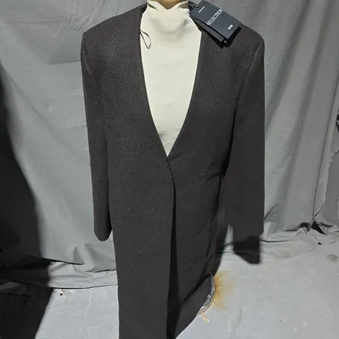 MNG SELECTION MEN'S WOOL COAT – DARK CHARCOAL, WITH TAGS - EU SMALL