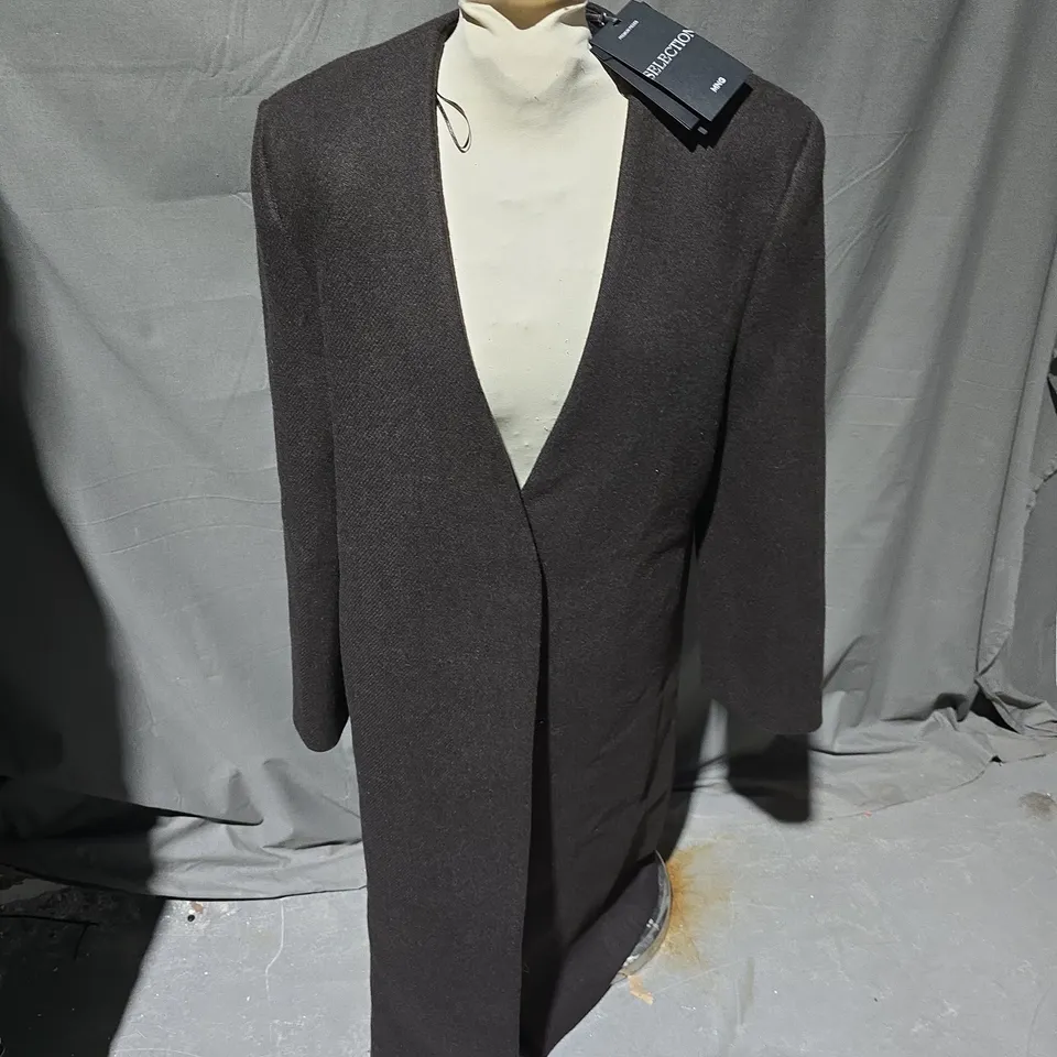 MNG SELECTION MEN'S WOOL COAT – DARK CHARCOAL, WITH TAGS - EU SMALL