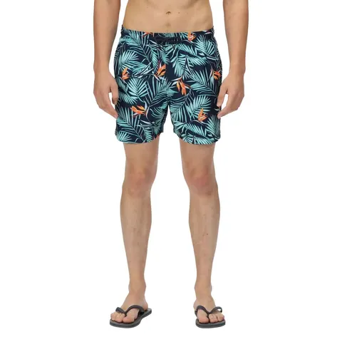 REGATTA MENS LORAS SWIM SHORT NAVY HAWAIIAN SIZE XL