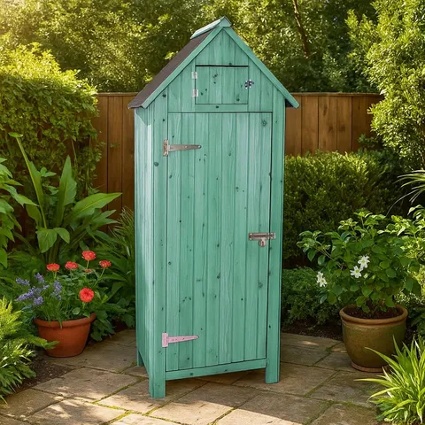 BOXED SOLID WOOD SHIPLAP APEX TOOL SHED