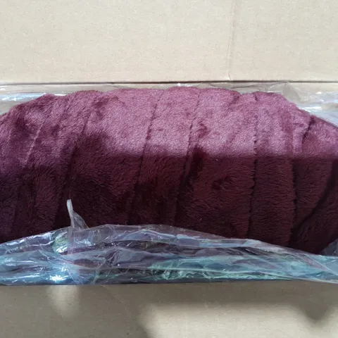 COZEE HOME VELVETSOFT HEATED THROW IN SHIRAZ WINE 