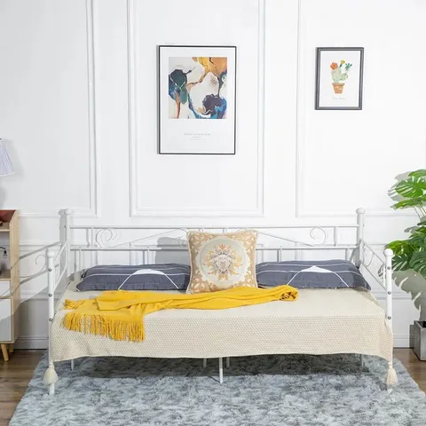 BOXED KENNETT SINGLE DAYBED FROSTED WHITE (1 BOX)