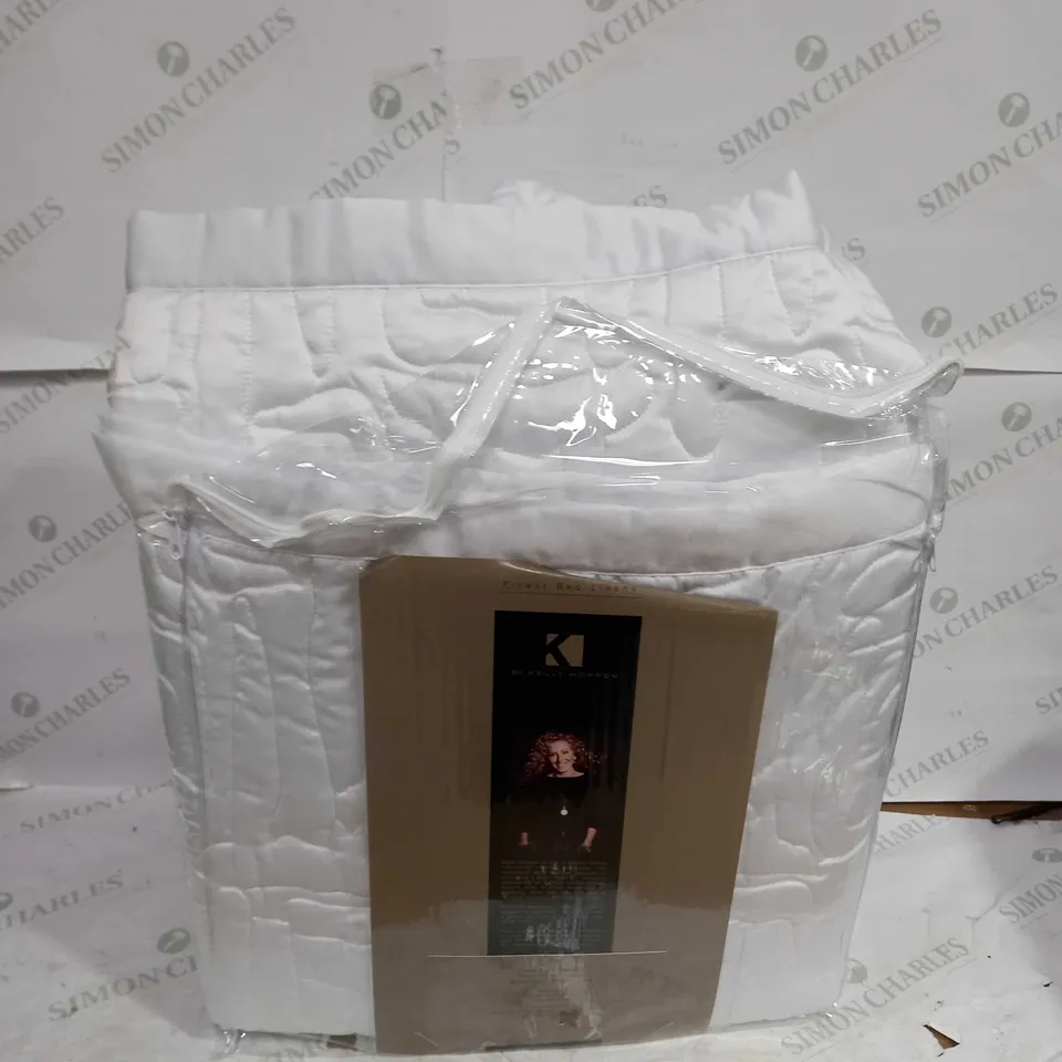 KELLY HOPPEN KINGSIZE BED LINEN - WHITE