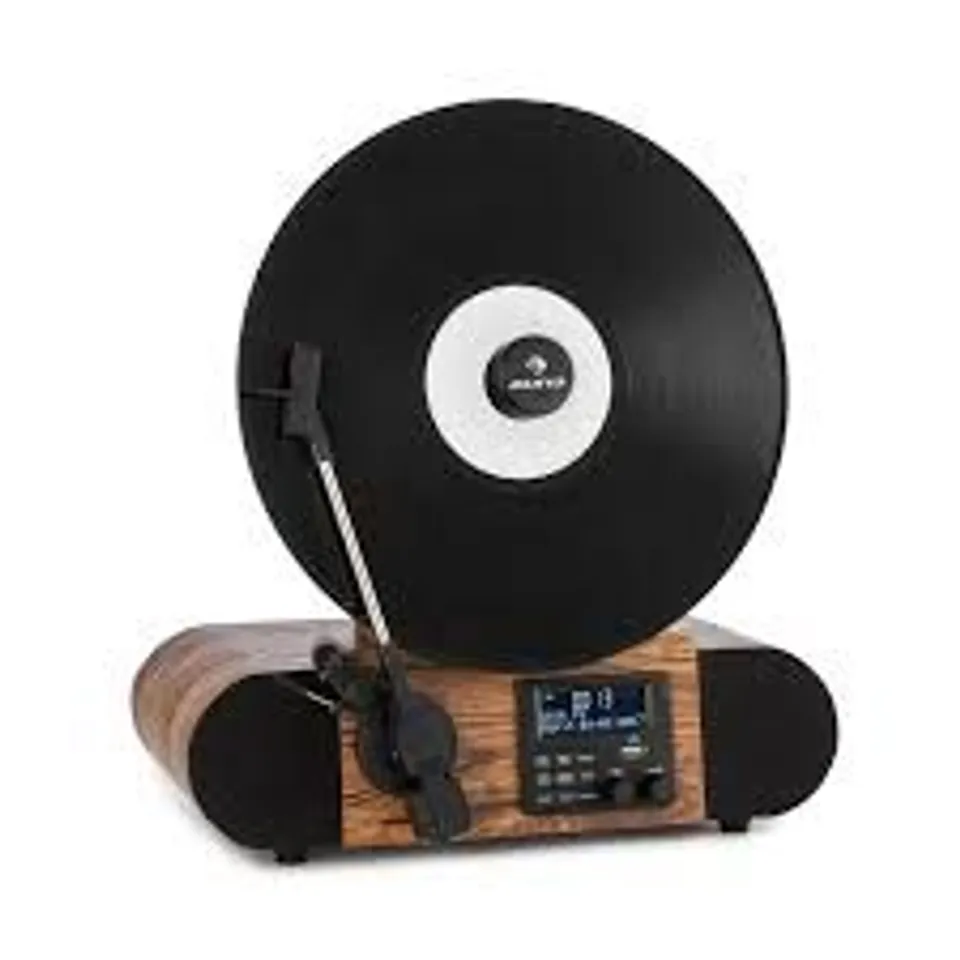 BOXED AUNA VERTICALO SE DAB RETRO TURNTABLE DAB+ FM TUNER 