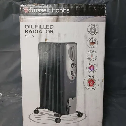 RUSSELL HOBBS OIL FILLED RADIATOR - 9 FIN RHOFR5002B - COLLECTION ONLY 