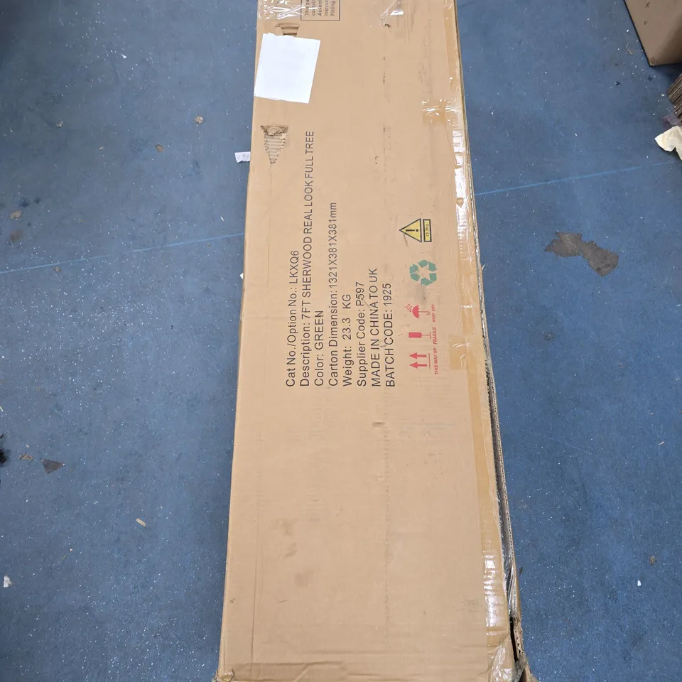 BOXED 7FT SHERWOOD REAL LOOK FULL TREE - COLLECTION ONLY 