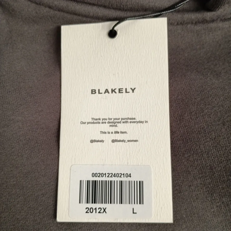 BLAKELY WOMEN'S HOODIE – DARK BROWN – SIZE L