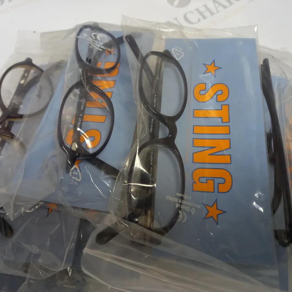 APPROXIMATELY 10 ASSORTED DE RIGO STING GLASSES TO INCLUDE MODELS 6156 AND 6157