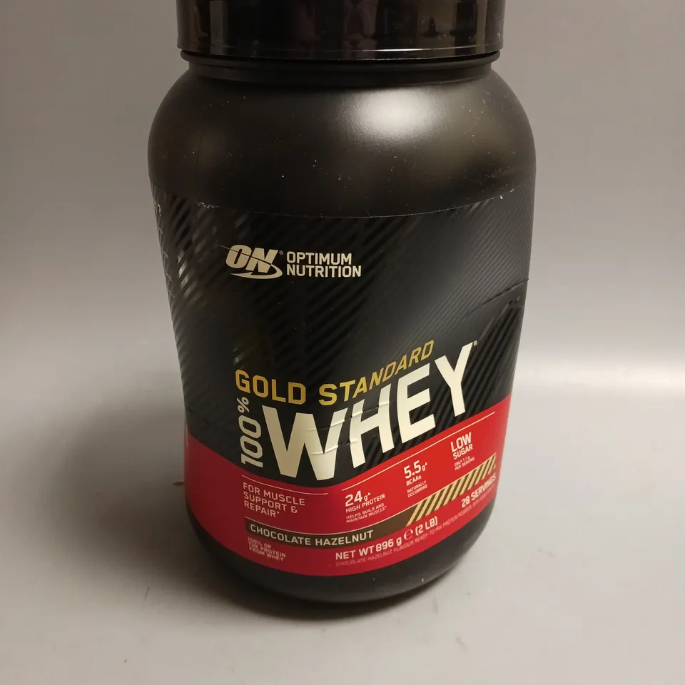 OPTIMUM NUTRITION GOLD STANDARD 100% WHEY IN CHOCOLATE HAZELNUT 896G