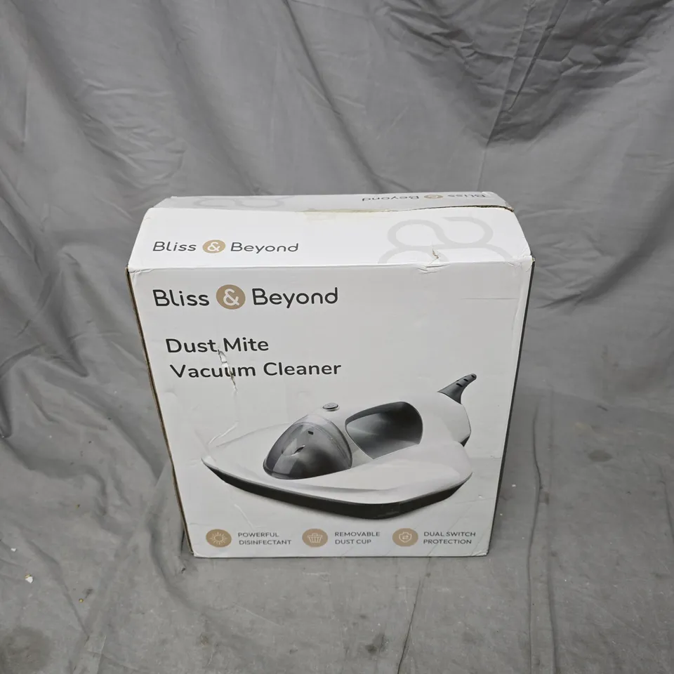 BLISS & BEYOND DUST MITE VACUUM CLEANER – BOXED
