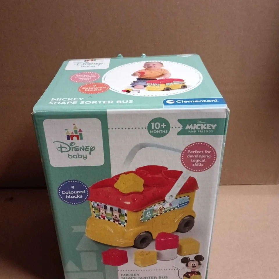CLEMENTONI MICKEY SHAPE SORTER BUS 