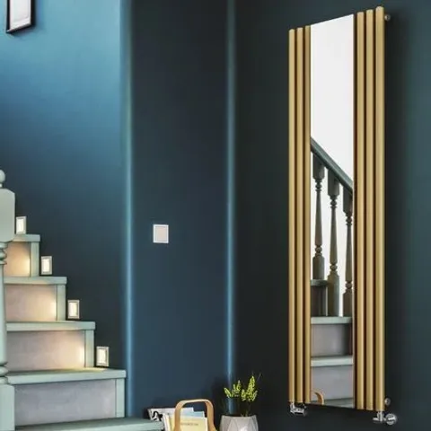 BOXED ROLO MIRROR VERTICAL DESIGNER RADIATOR