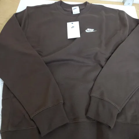 NIKE DARK BROWN JUMPER SIZE S 