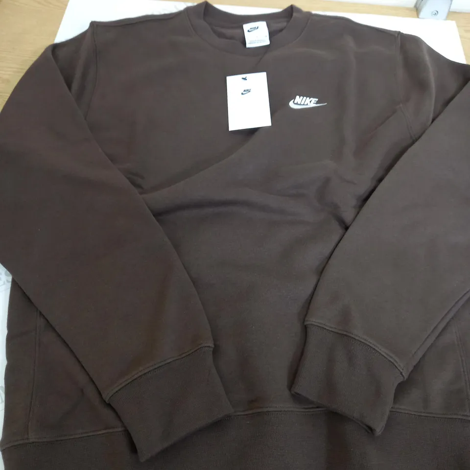 NIKE DARK BROWN JUMPER SIZE S 