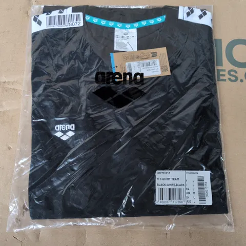 BAGGED ARENA M TEAM T-SHIRT IN BLACK - LARGE