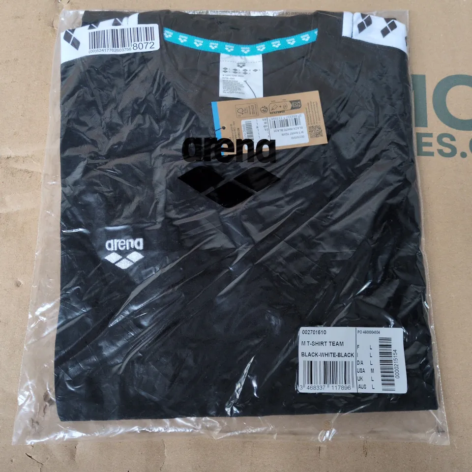 BAGGED ARENA M TEAM T-SHIRT IN BLACK - LARGE