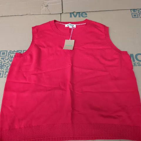 BODEN WOMEN'S SLEEVELESS KNIT TOP – RED, SIZE XL