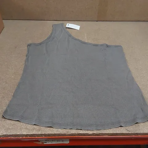 BOX CONTAINING APPROXIMATELY 60x BRAND NEW ACID WASH ONE SHOULDER TOP - SIZE 20