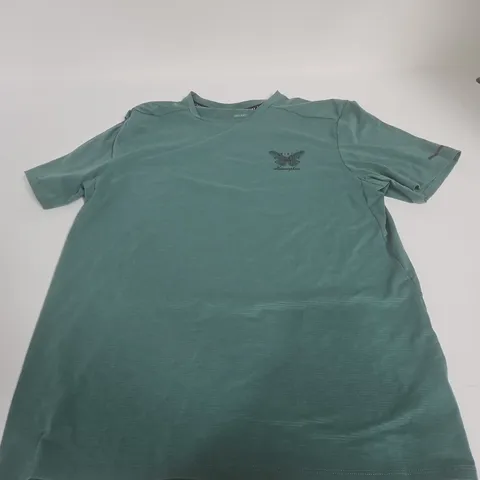 NIKE RUNNING DRI-FIT TEE – TEAL GREEN, UK SMALL (S) – MEN'S