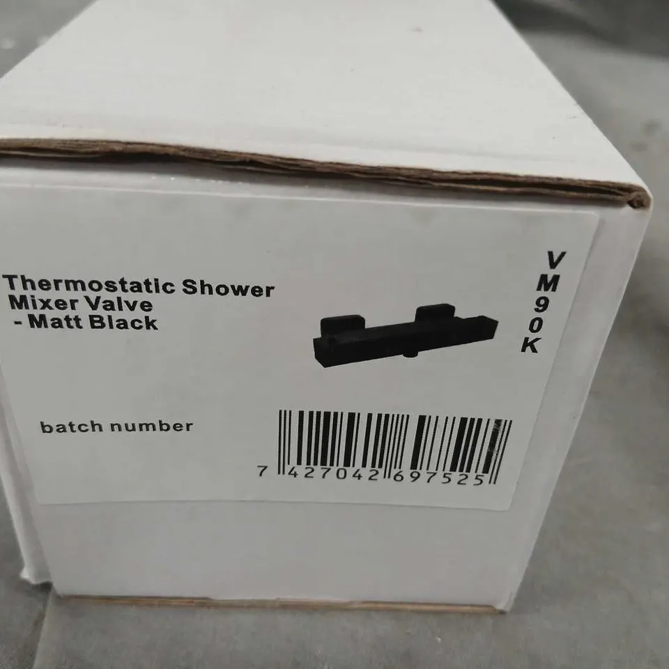 VM90K THERMOSTATIC SHOWER MIXER VALVE – MATT BLACK