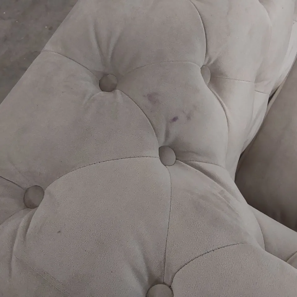 QUALITY DESIGNER 2-SEATER VELVET CHESTERFIELD SOFA 