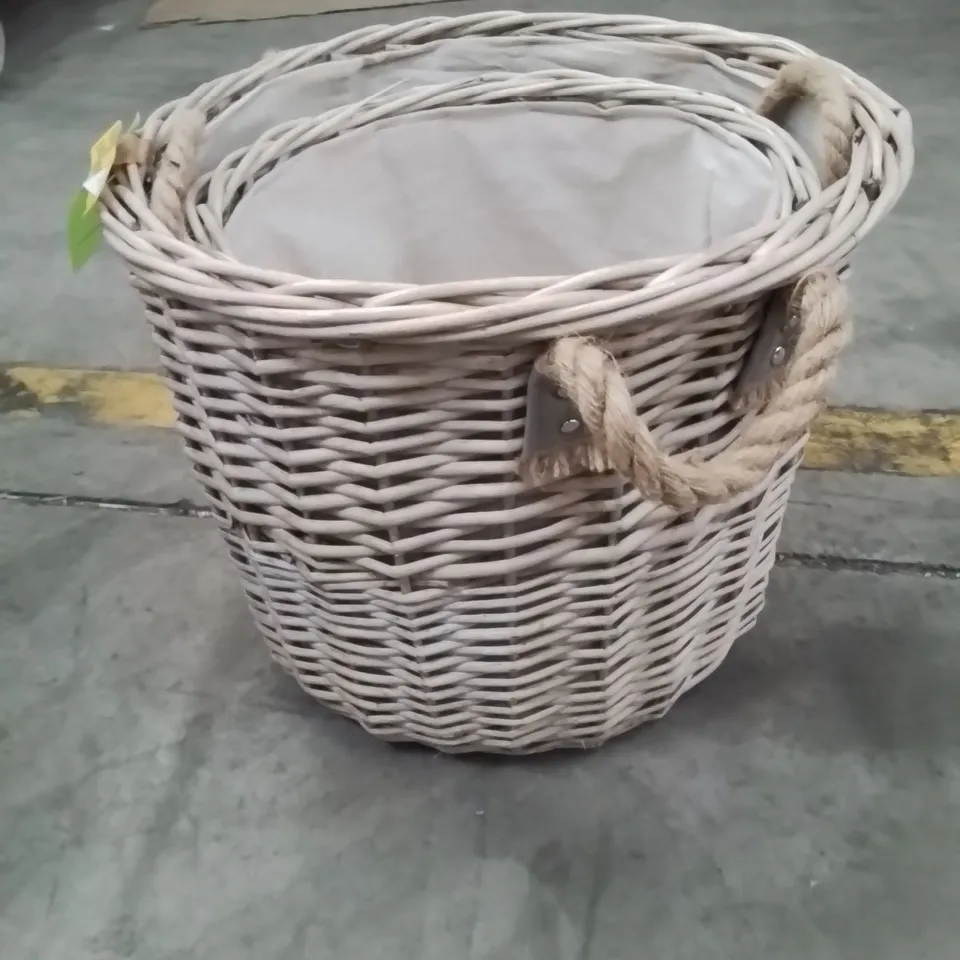 GALLERY DIRECT WICKER WILLOW LINEN BOX