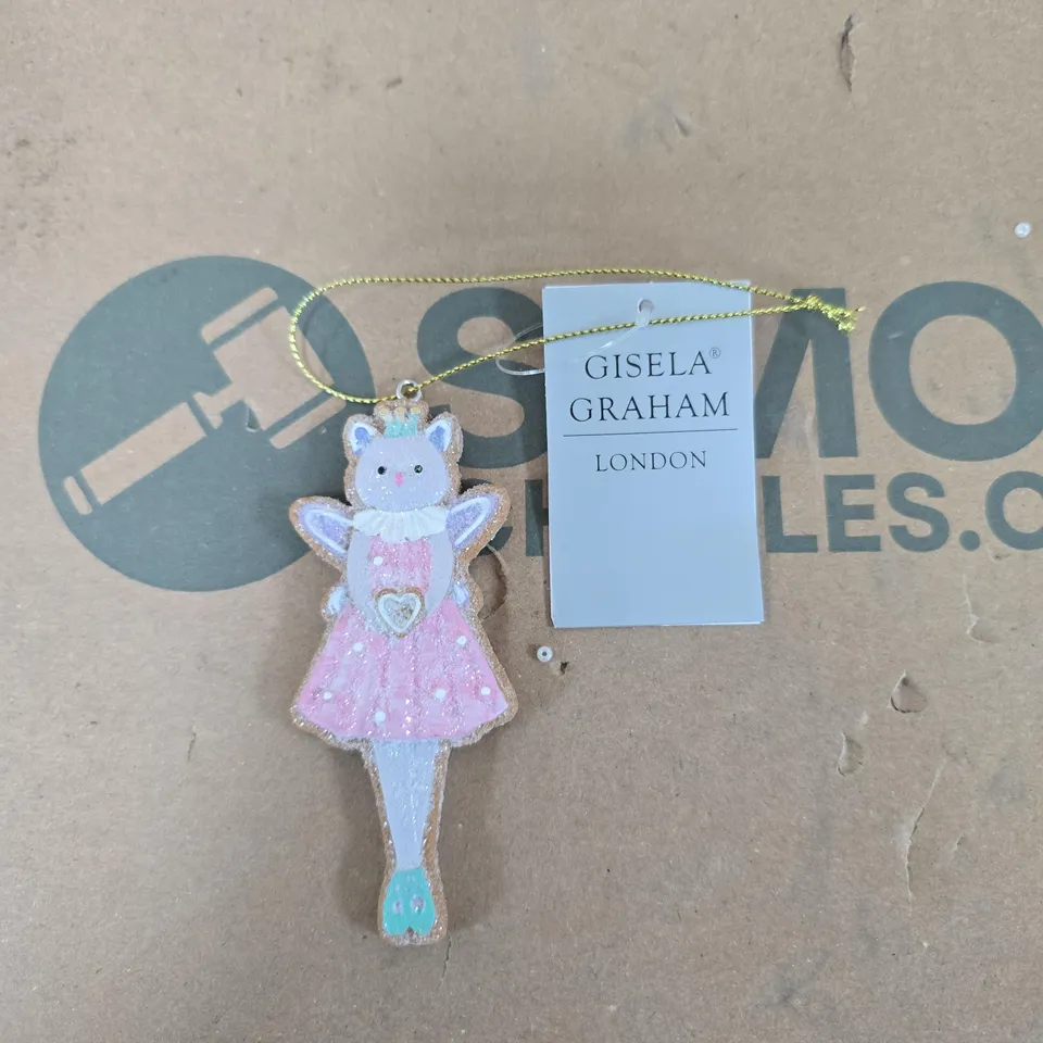 BOX OF APPROXIMATELY 12 GISELA GRAHAM CAT FAIRY HANGING TREE DECORATIONS