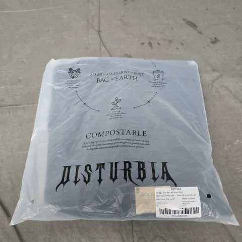 DISTURBIA STREGA TIE BELT MIDAXI SKIRT – UK 6 (US 2 / EU 34)