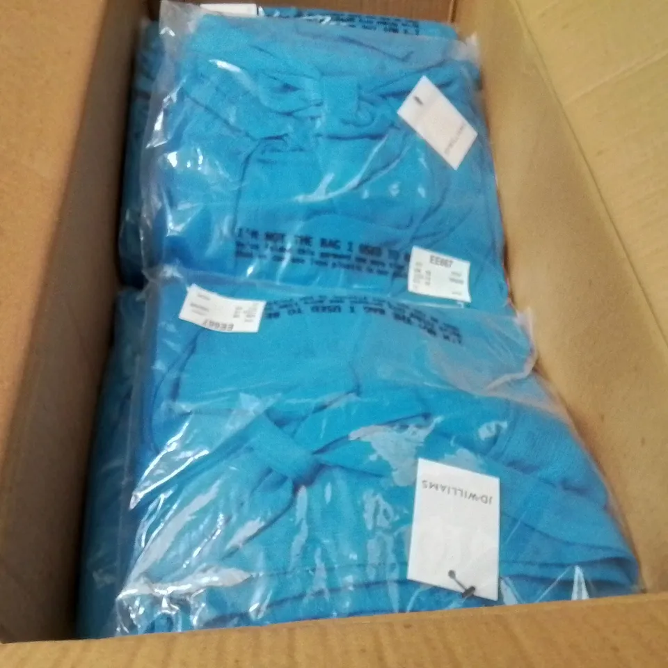 BOXED BRAND NEW APPROXIMATELY 10 JD WILLIAMS WIDE WRAP TROUSERS TURQUOISE SIZE 18