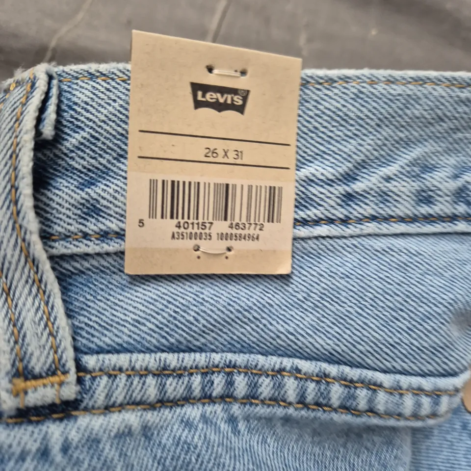 LEVI'S '94 BAGGY JEANS – LIGHT BLUE DENIM, 26 X 31, MID RISE, LOOSE THROUGH HIP