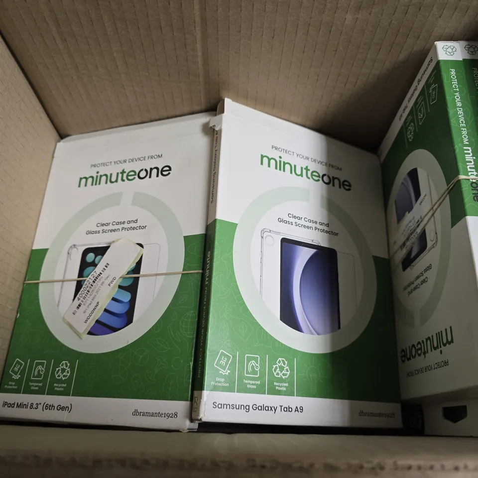 BOX OF APPROXIMATELY 10 MINUTEONE SAMSUNG GALAXY TAB A9