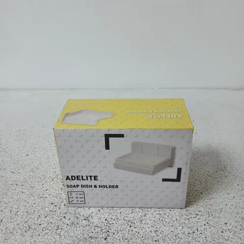 BOX OF APPROXIMATELY 36 X  ADELITE SOAP DISH & HOLDER 