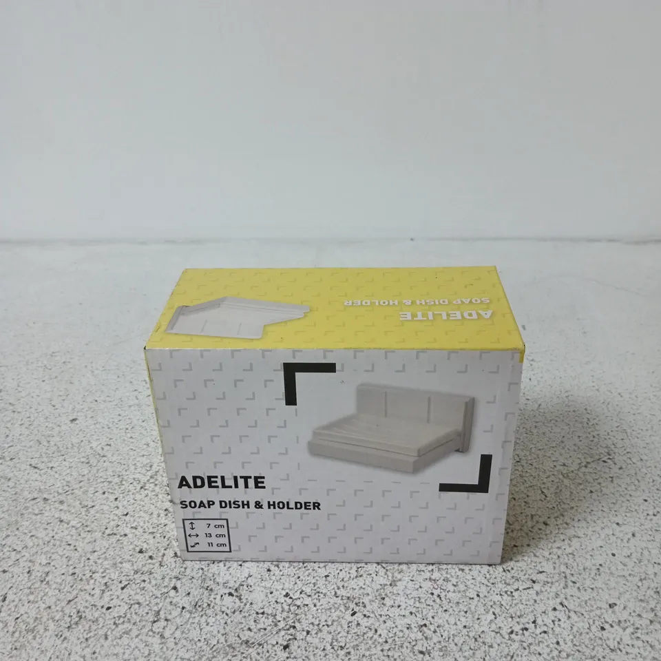 BOX OF APPROXIMATELY 36 X  ADELITE SOAP DISH & HOLDER 