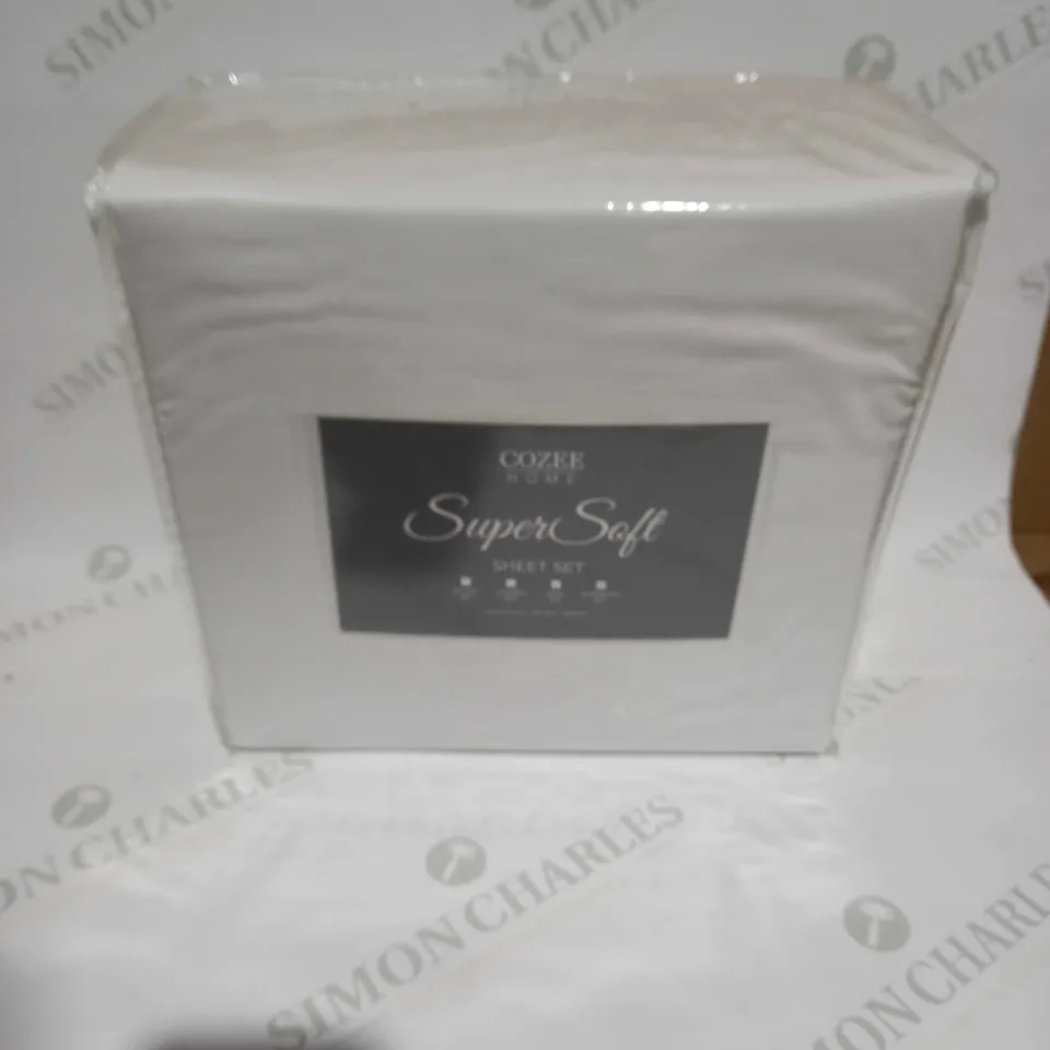 COZEE HOME SUPERSOFT SHEET SET - SUPERKING