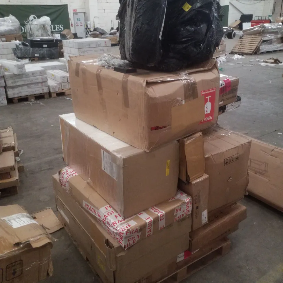 PALLET CONTAINING ASSORTED INCOMPLETE FURNITURE PARTS