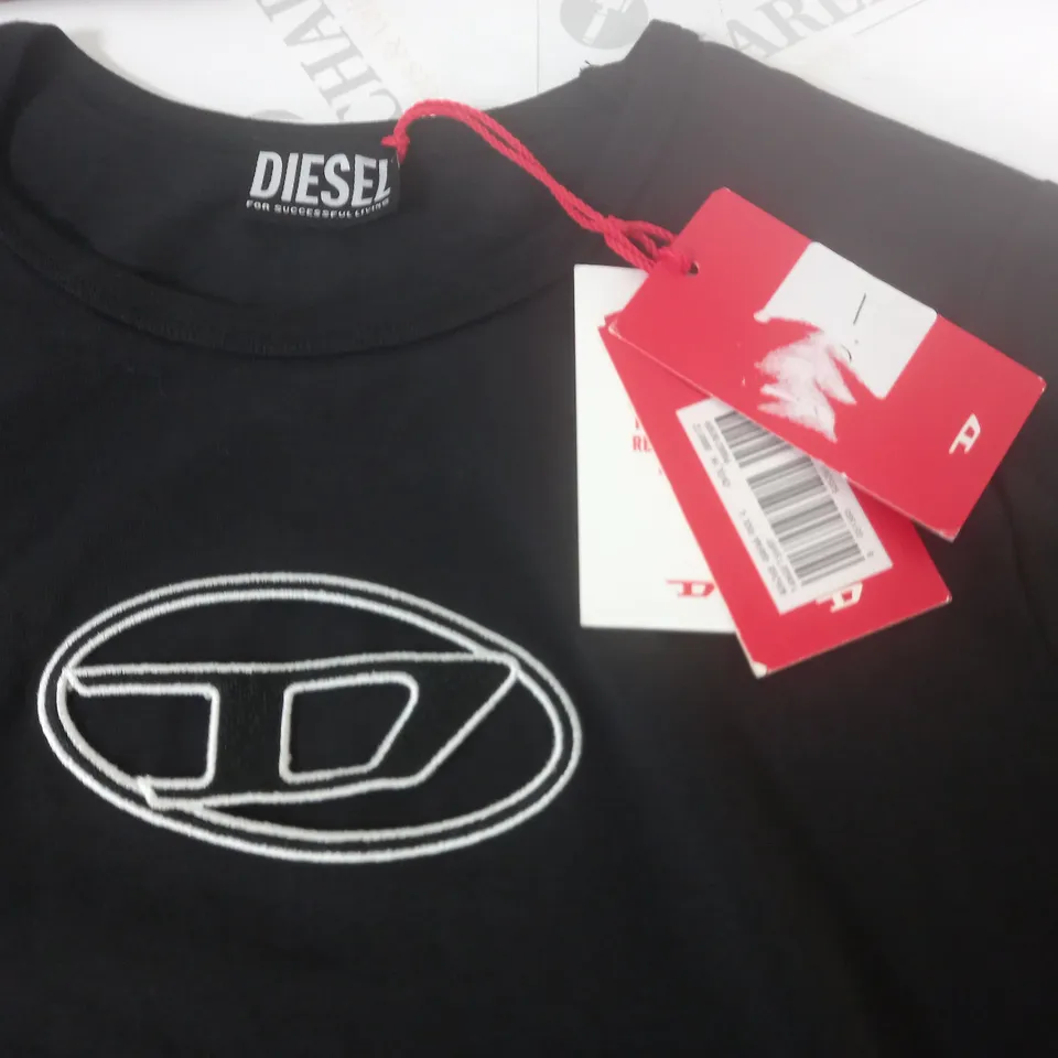 DIESEL T-ANGIE TEE IN BLACK - L