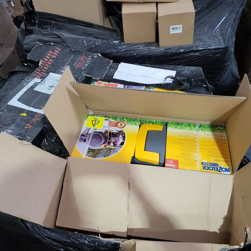 PALLET OF 5 HOZELOCK FLOWMAX AUTO REEL 30M HOSE BOX WITH HOSE