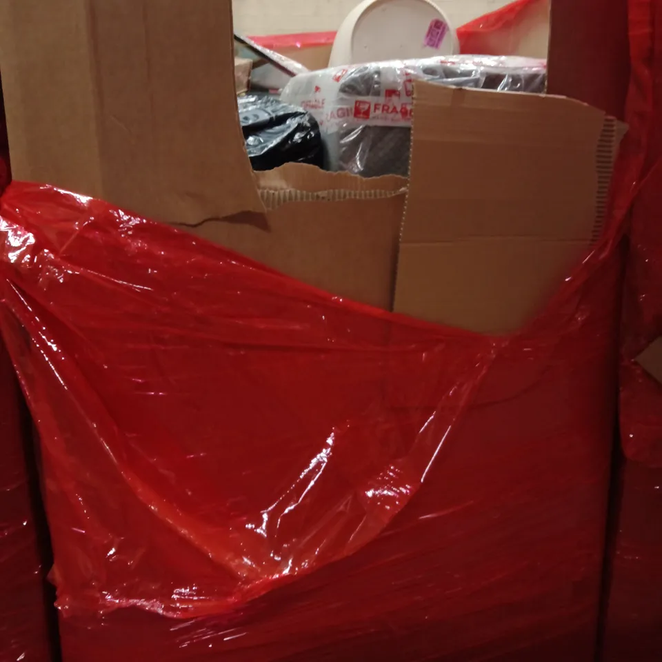 PALLET OF ASSORTED HOUSEHOLD GOODS AND PRODUCTS TO INCLUDE; MATTRESS TOPPER, ADJUSTABLE TORQUE WRENCH SET, PLANT POT