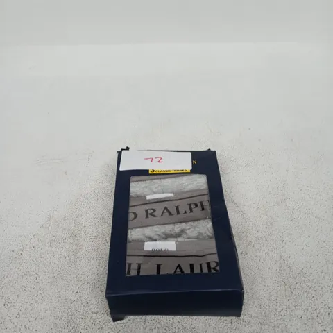 POLO RALPH LAUREN 3 PACK STRETCH COTTON TRUNKS GREY LARGE
