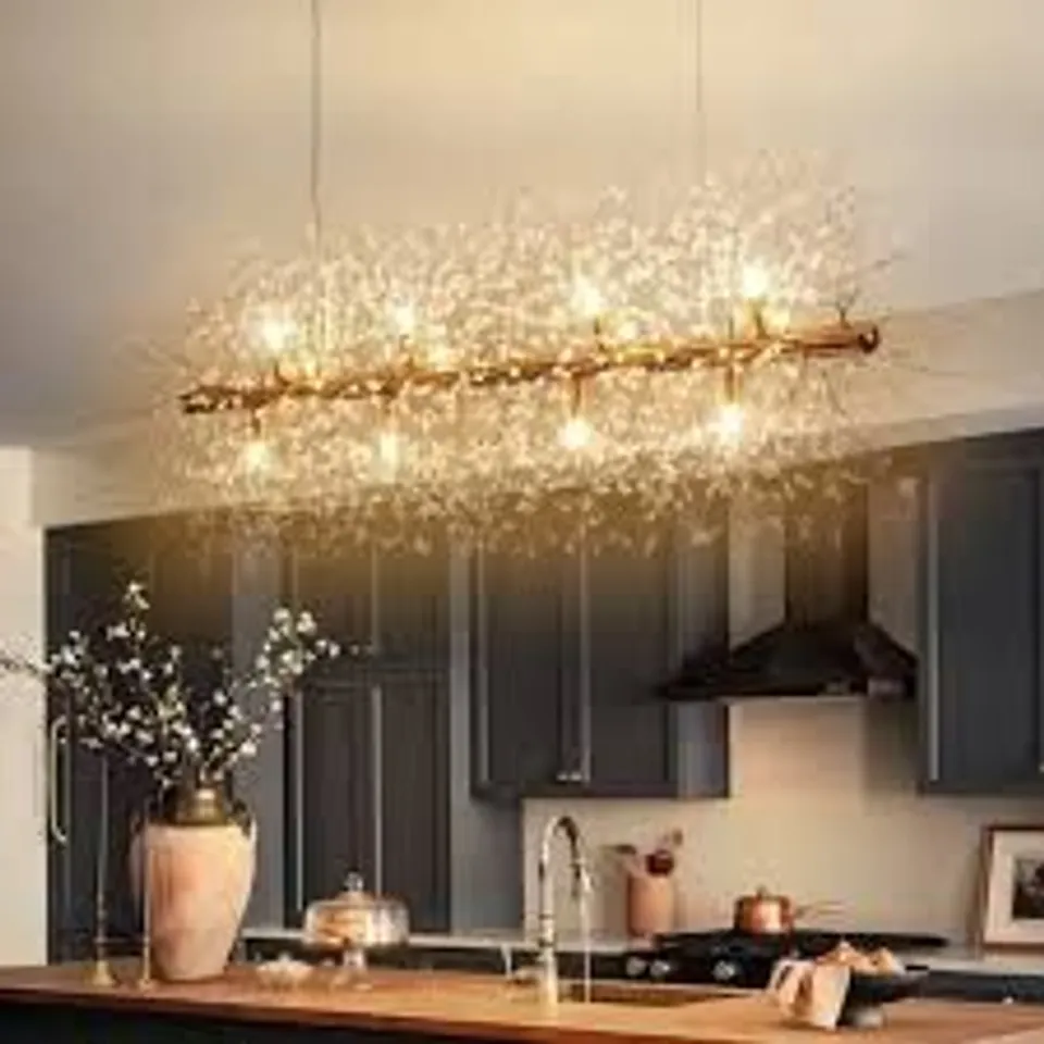 BOXED MCHUGH 9-LIGHT MCHUGH STARBURST SUNBURST CEILING LIGHTING KITCHEN ISLAND PENDANT (1 BOX)