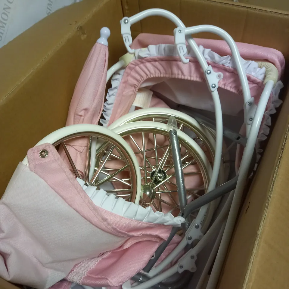 BELLA ROSA CARRIAGE DOLL PRAM BUNDLE RRP £79.99