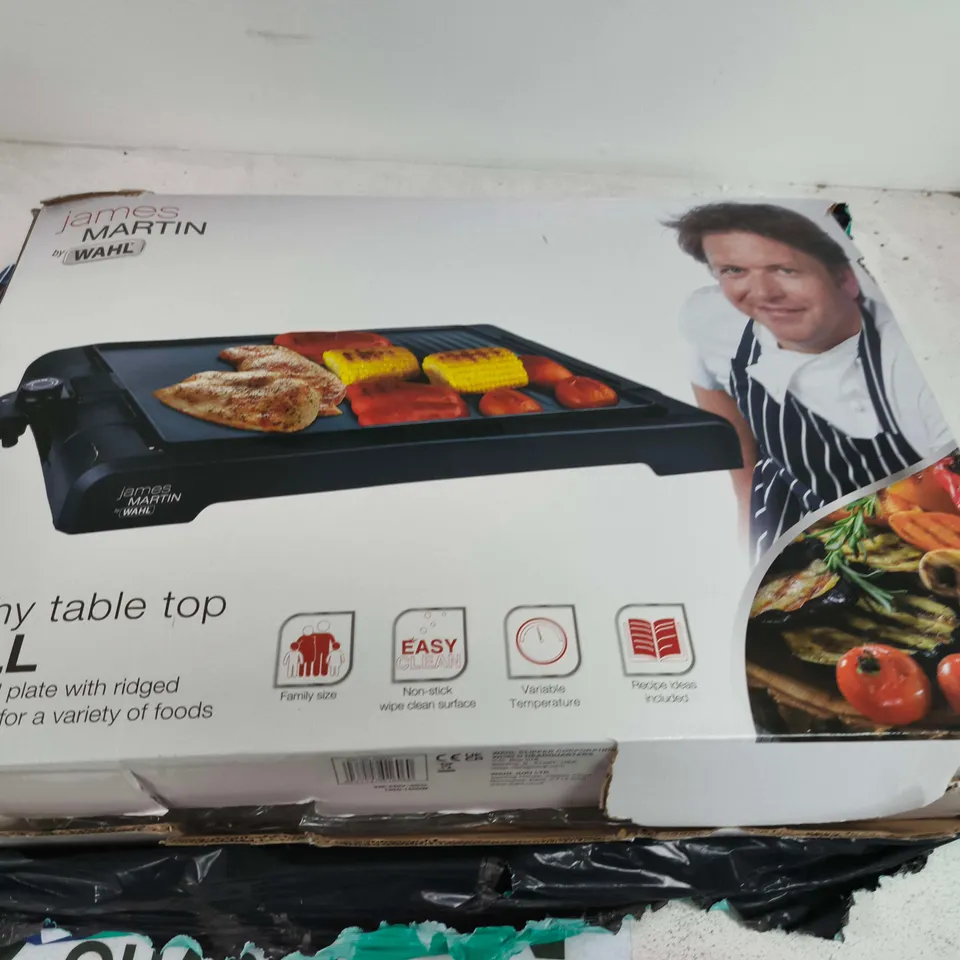 JAMES MARTIN BY WAHL HEALTHY TABLE TOP GRILL 
