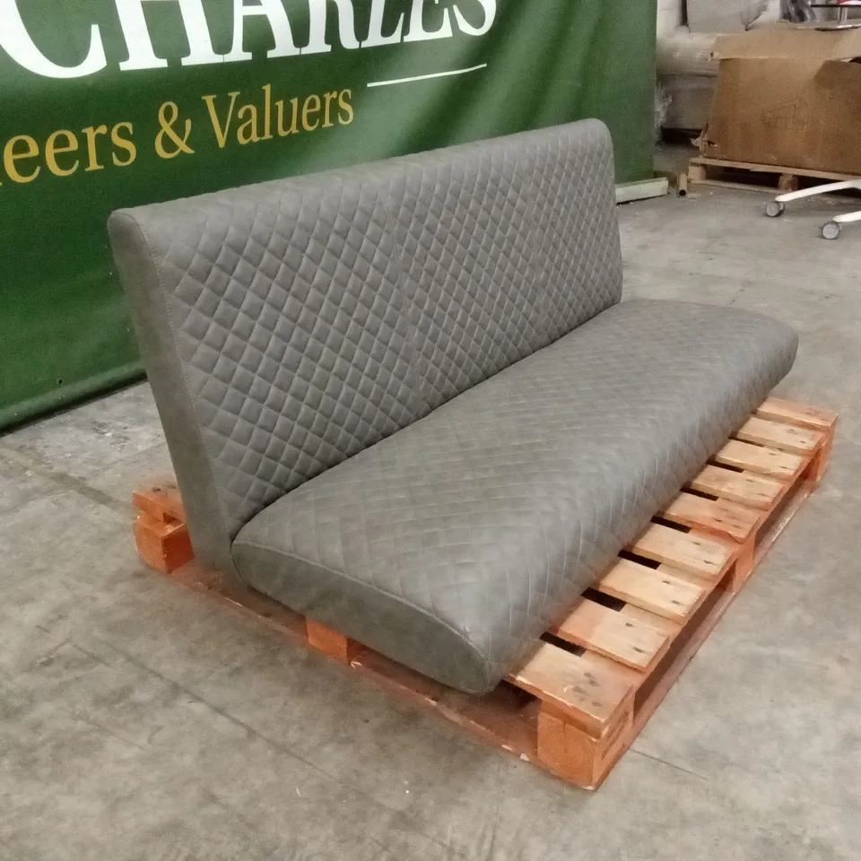 DESIGNER FAUX LEATHER DINING BENCH