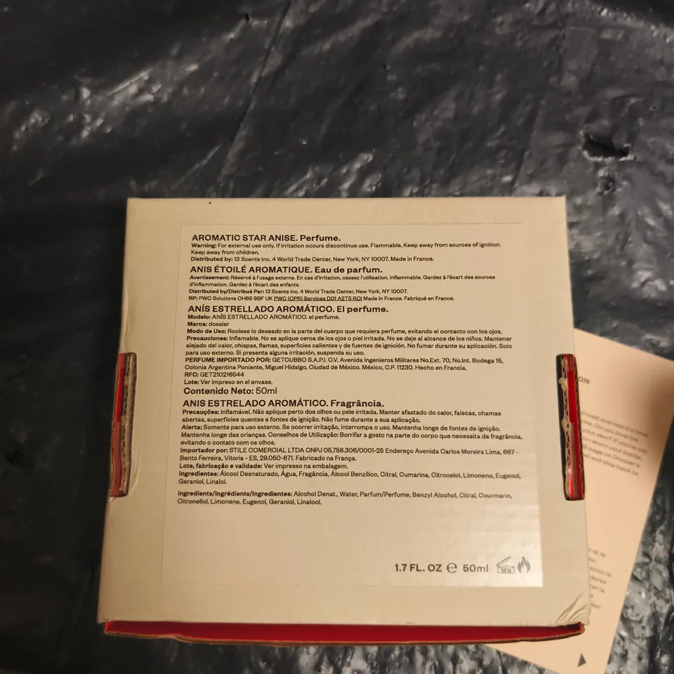 DOSSIER AROMATIC STAR ANISE EAU DE PARFUM 50ML – BOXED