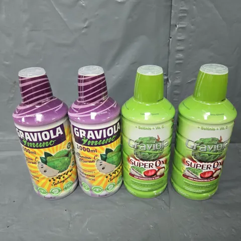 4X GRAVIOLA IMUNO 1L, AND 3X GRAVIOLA SUPER OX 1L